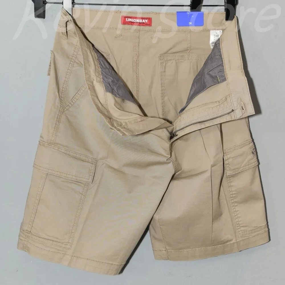 3 pairs‎ Blue, Tan , Gray Union Bay Men's Cargo Shorts.Price is for 3.